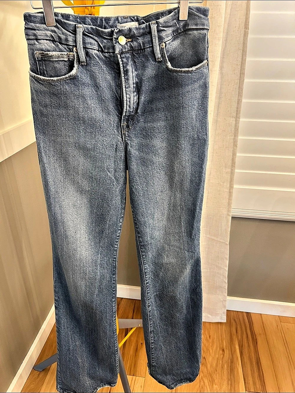 Good American Good Classic Bootcut Blue Waist 6/28